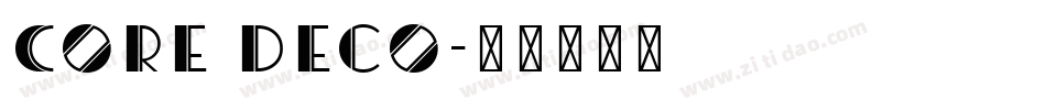 Core Deco字体转换